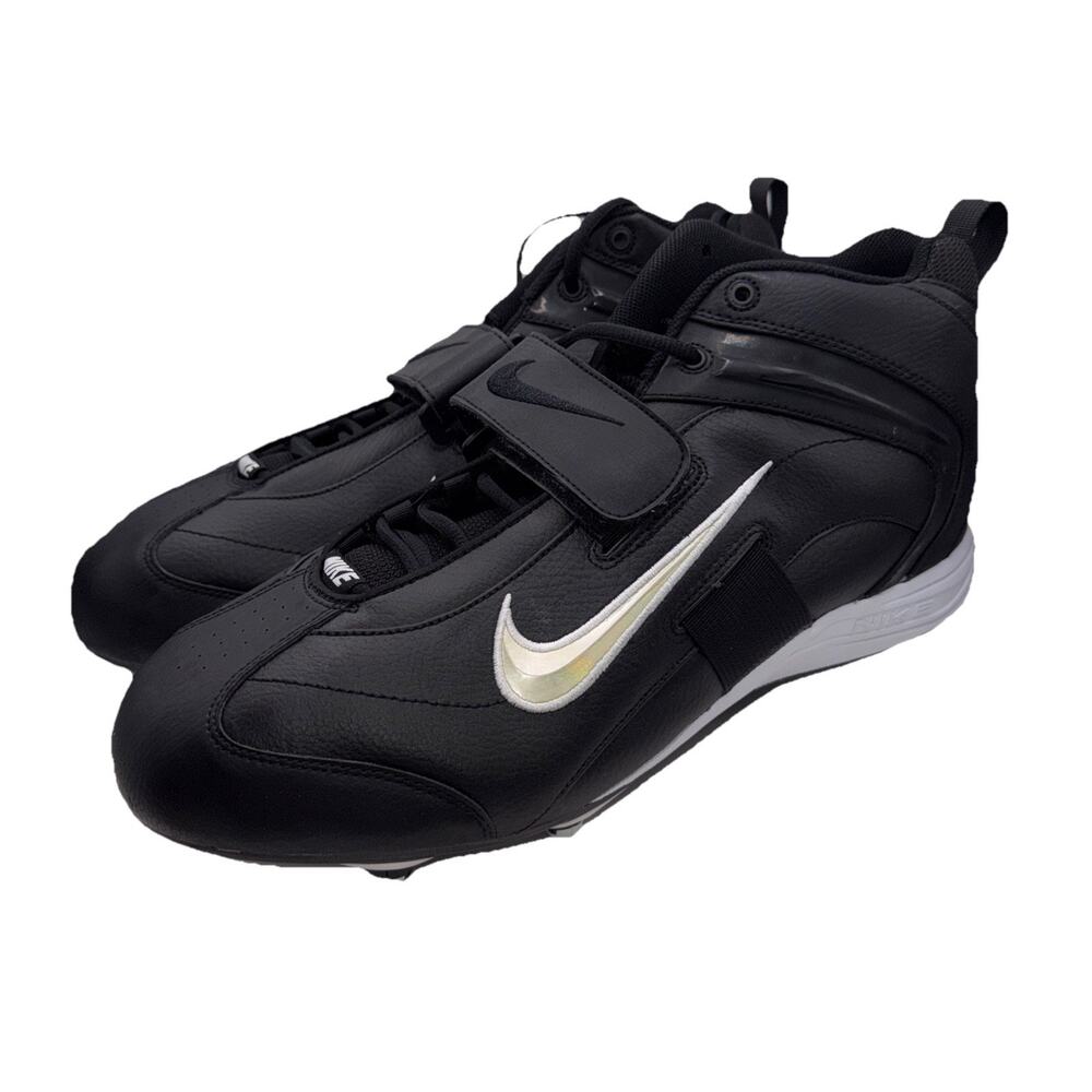 Size 16 - Mens Nike Open Field 3/4 Football Cleats Black w/ Cleat Tool NWT